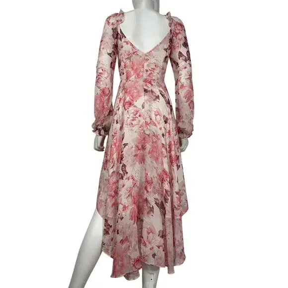 Sau Lee Floral Multicolor Georgia Dress Size 0 - Picture 3 of 4